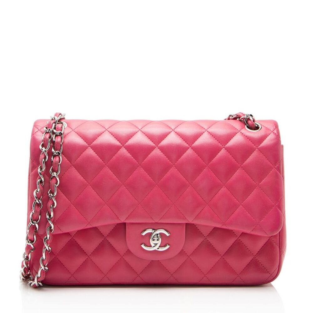 Chanel Lambskin Classic Jumbo Double Flap Bag